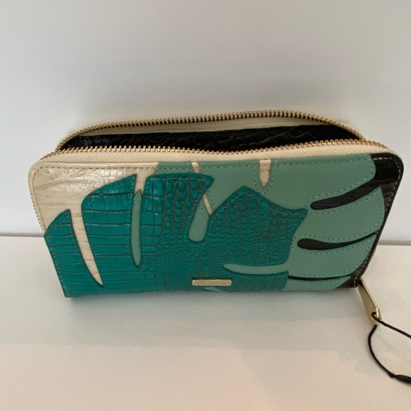 Brahmin Green Leather Wallet - Picture 3 of 6